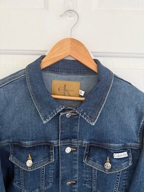 Calvin Klein Indigo Blue Denim Trucker Jacket